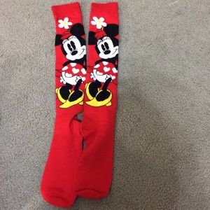 Disney Accessories - Long Minnie Mouse 3D Flower Socks DISNEY Disney Accessories - Long Minnie Mouse 3D Flower Socks DISNEY